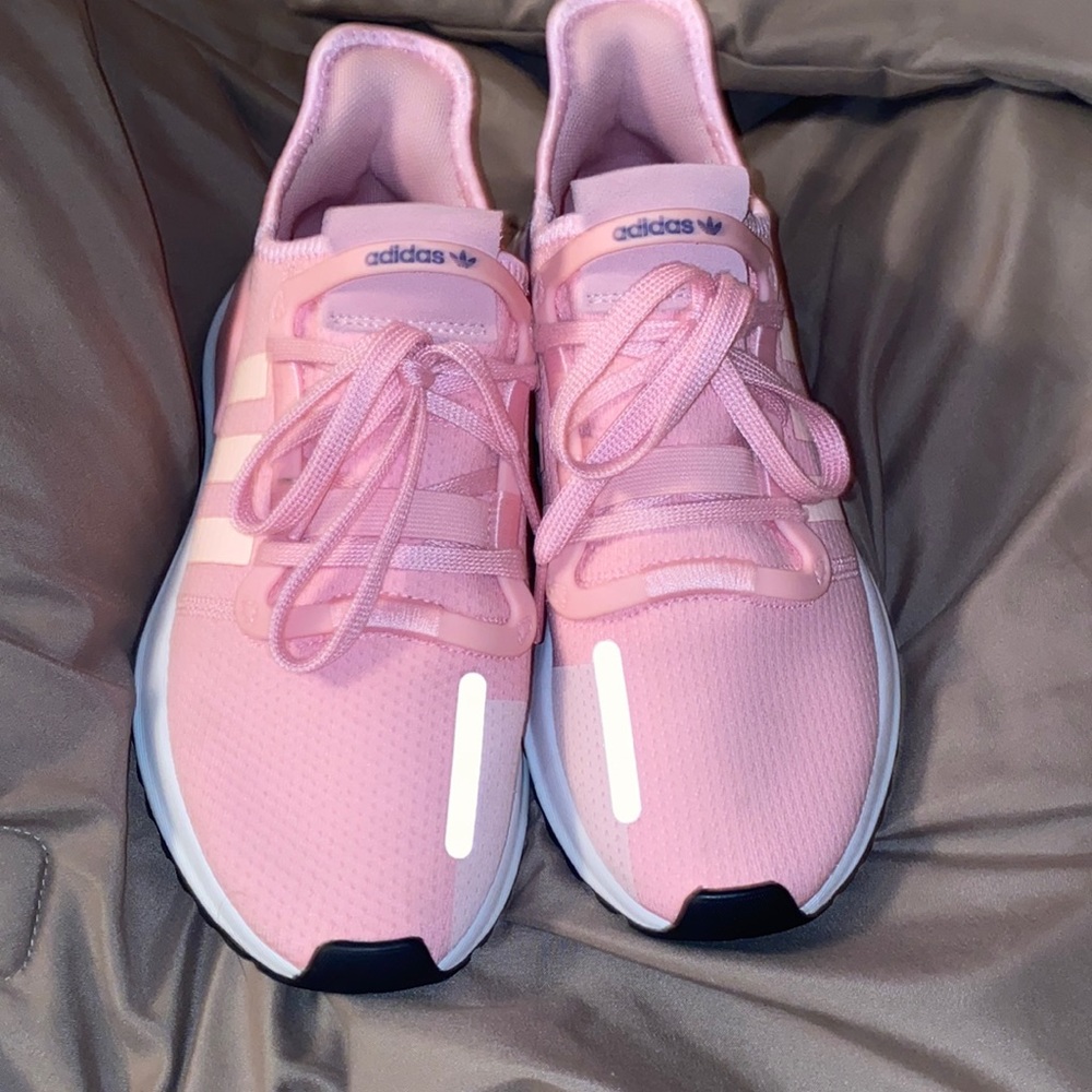 Pink Adidas womens shoes